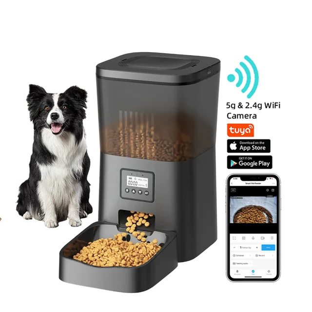 Most Popular 4L/6L Capacity  Dog Cat Food  Bowls  Automatic Cat Food Dispenser  Timed Pet Feeder  Smart Pet Feeder