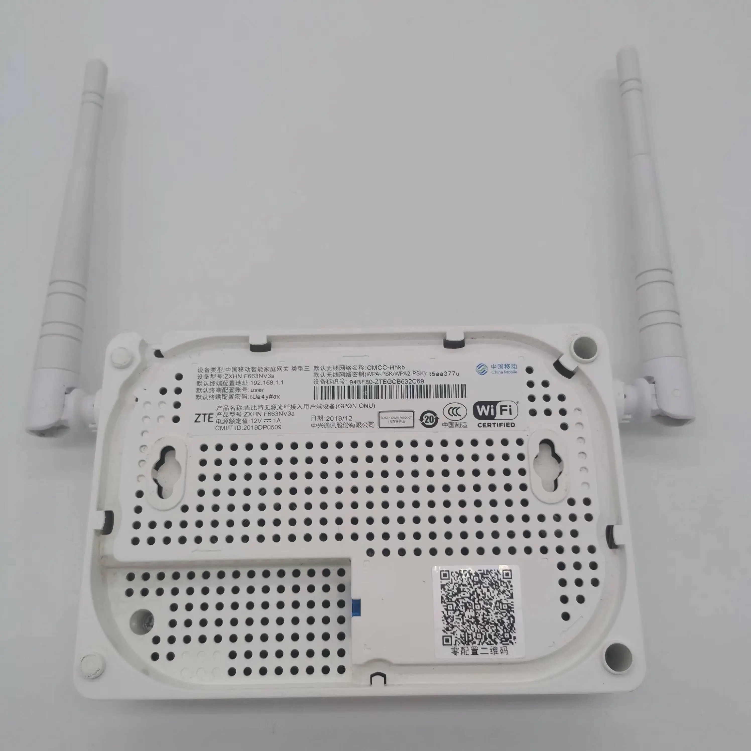 Gpon módem Onuoptical Zte Zxhn F663nv3a 1ge 3fe 1tel Wifi Xpon Gpon Unidad De Red Con