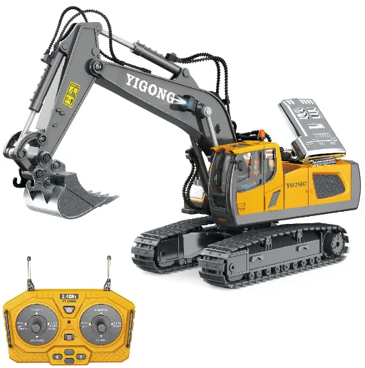 2.4ghz 1/20 Scale Rc Excavator Toys Metal Excavator 592 Remote Control Excavator Toy 11ch Vs