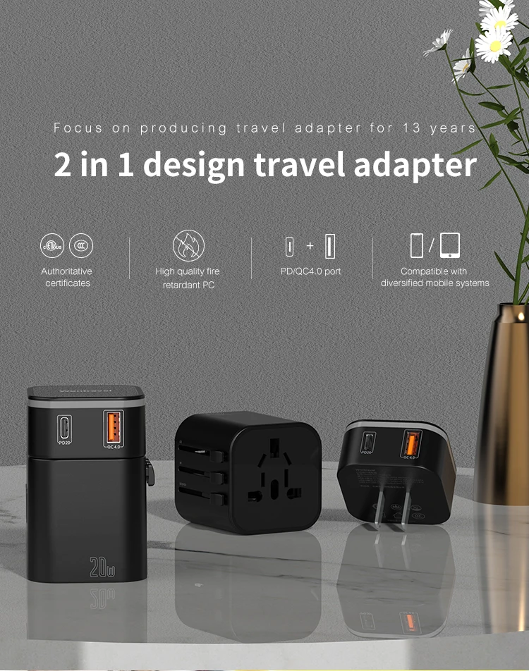 Wontravel W Pd Usb Charger International Power Ac Outlet Universal