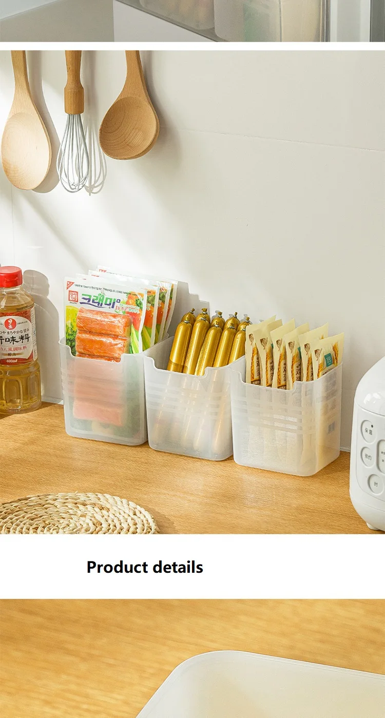 Portable Single Compartment Refrigerator Storage Box Cute Multi-Functional Design with Side Door Access for Lunch Containers