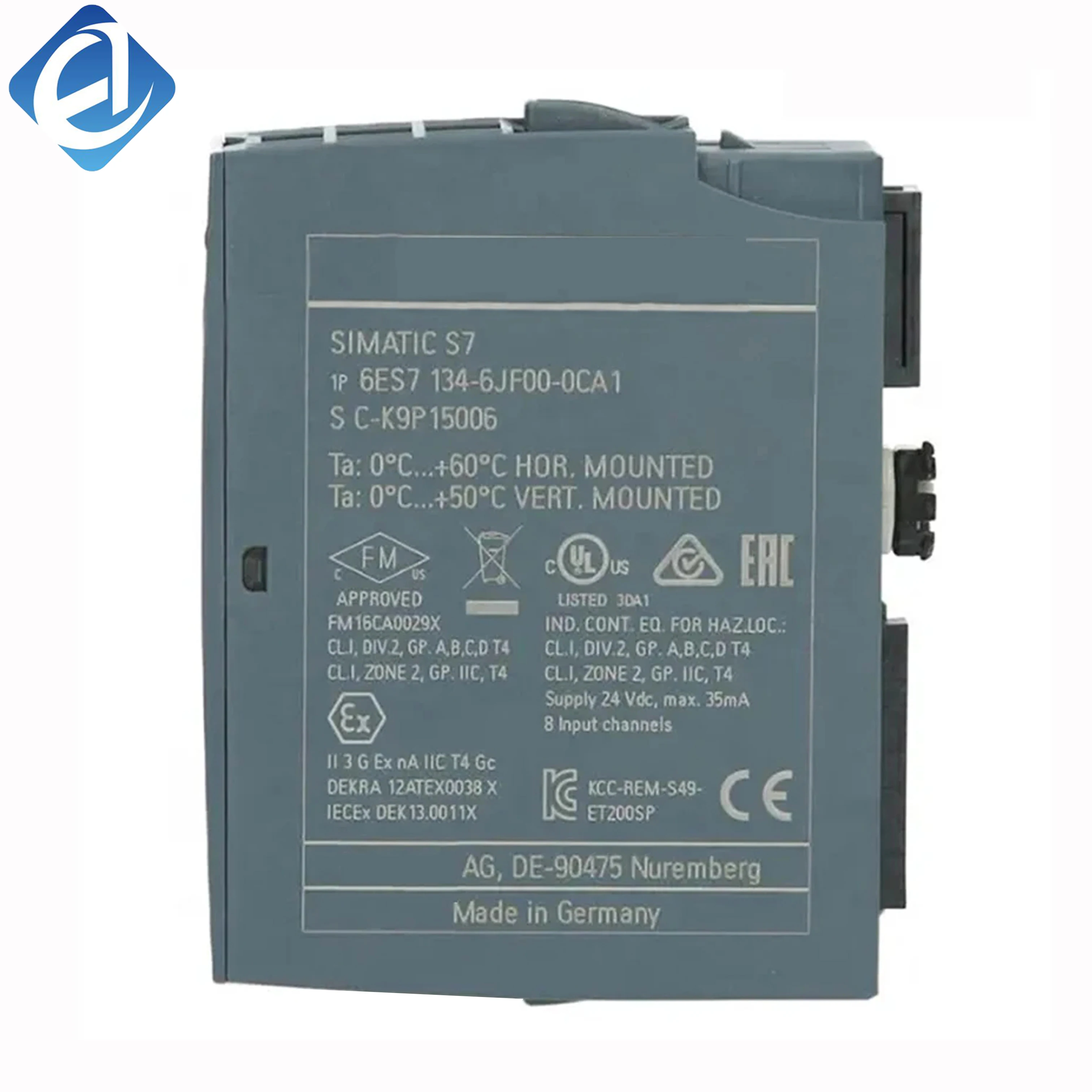 New Original 6ES7134-6JF00-0CA1 6es71346jf000ca1 ET200S Analog Input Module Stock in Warehouse