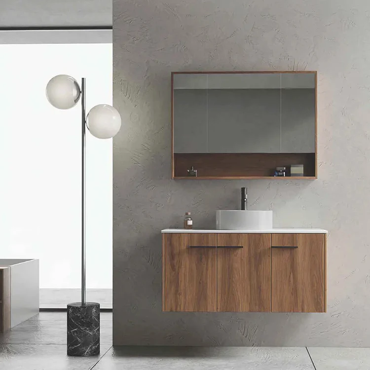 Modern hotel wall-mounted bathroom vanity cabinet dresser new design cabinet furniture supplier