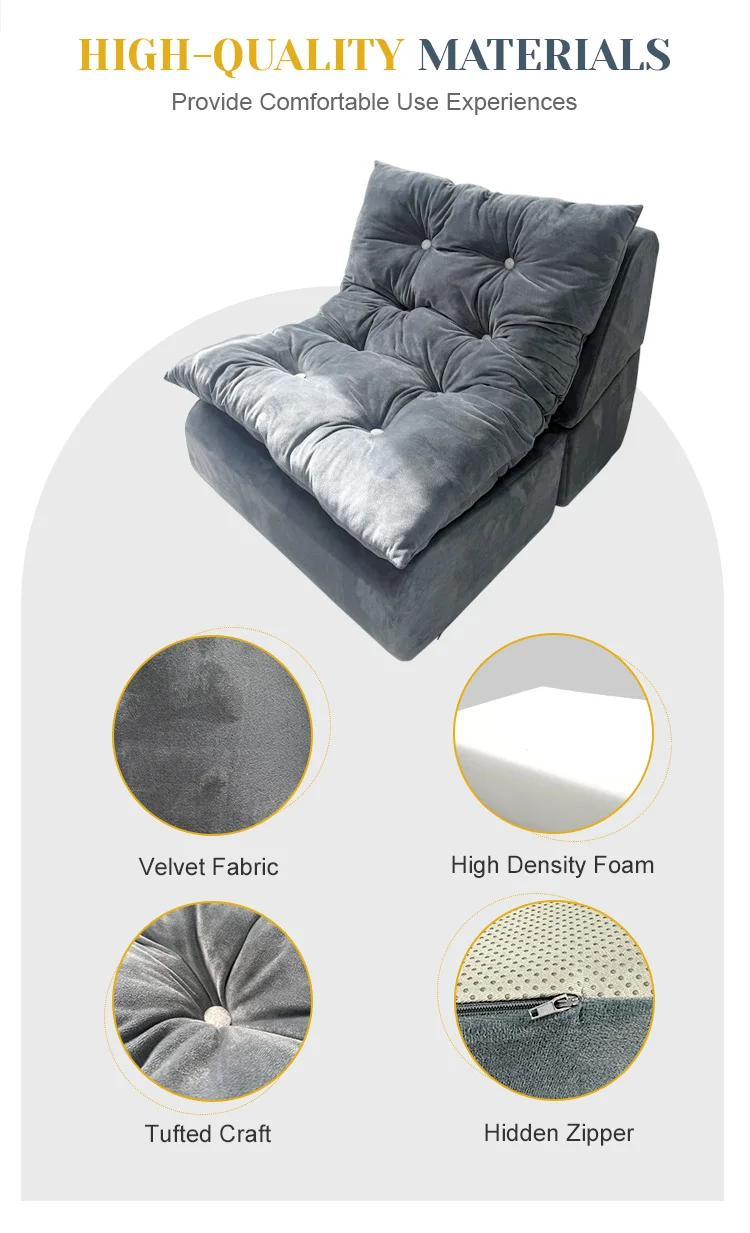 Modern Style Convertible Folding Sofa Bed with Back Support, Portable ... - Budget Folding Sofa Bed Options