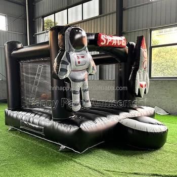 10x10ft space moonwalk inflatable jumper black inflatable bounce house