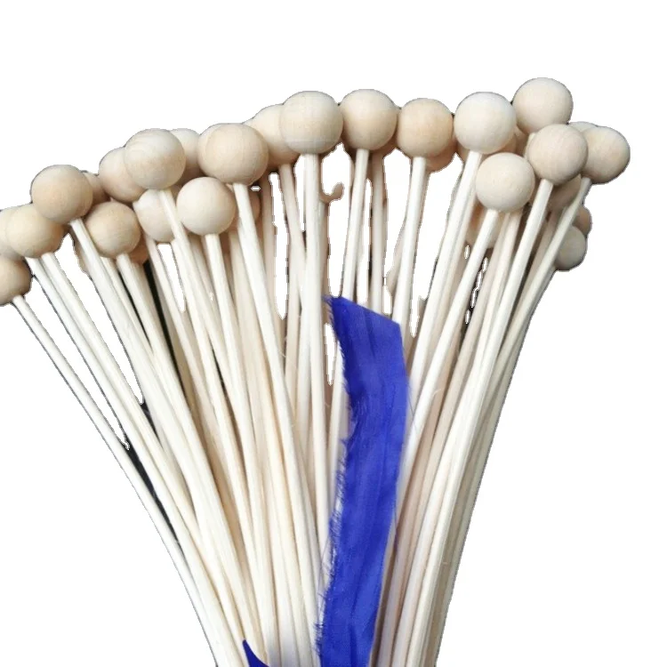 natural decorative scented fragrance diffuser wooden stick ball