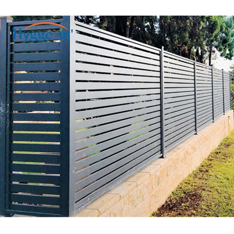 Modern Outdoor Garden Luxury Security Self Standing Galvanized Privacy ...