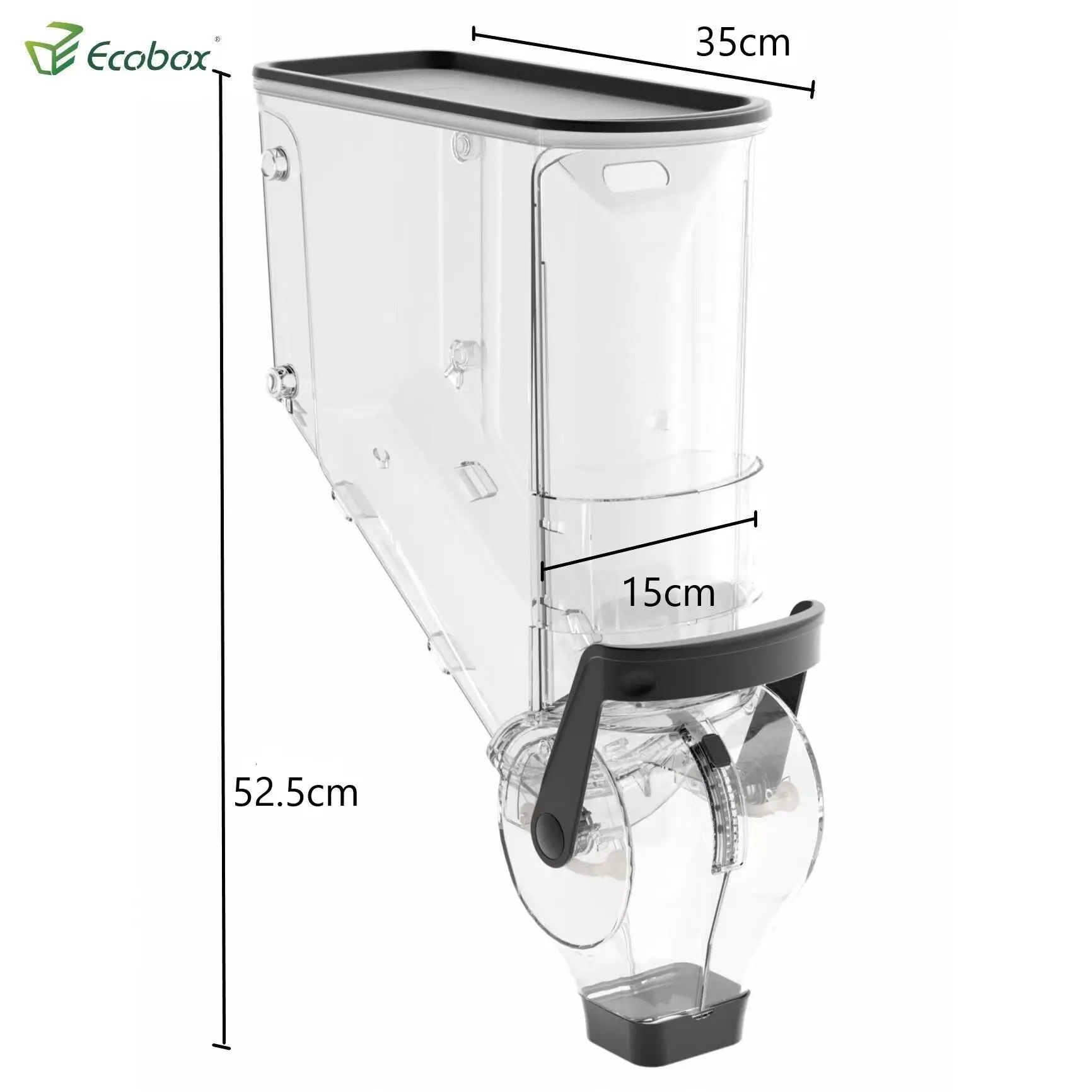 Ecobox New Item Wall Mounted Cereal Dry Bulk Food Gravity Snacks