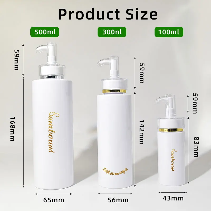 Body Lotion Pump Bottle Twist 50ml Packaging Design Clear Low Moq 50ml