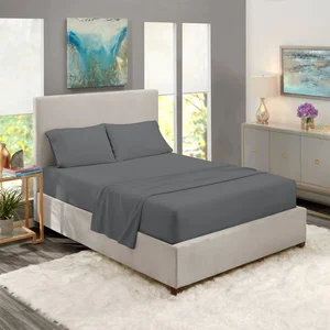 Skin-Friendly Anti-Wrinkle 120gsm Washed Egyptian Cotton Bedding Sets Luxury Pillowcase Bed Sheet Set