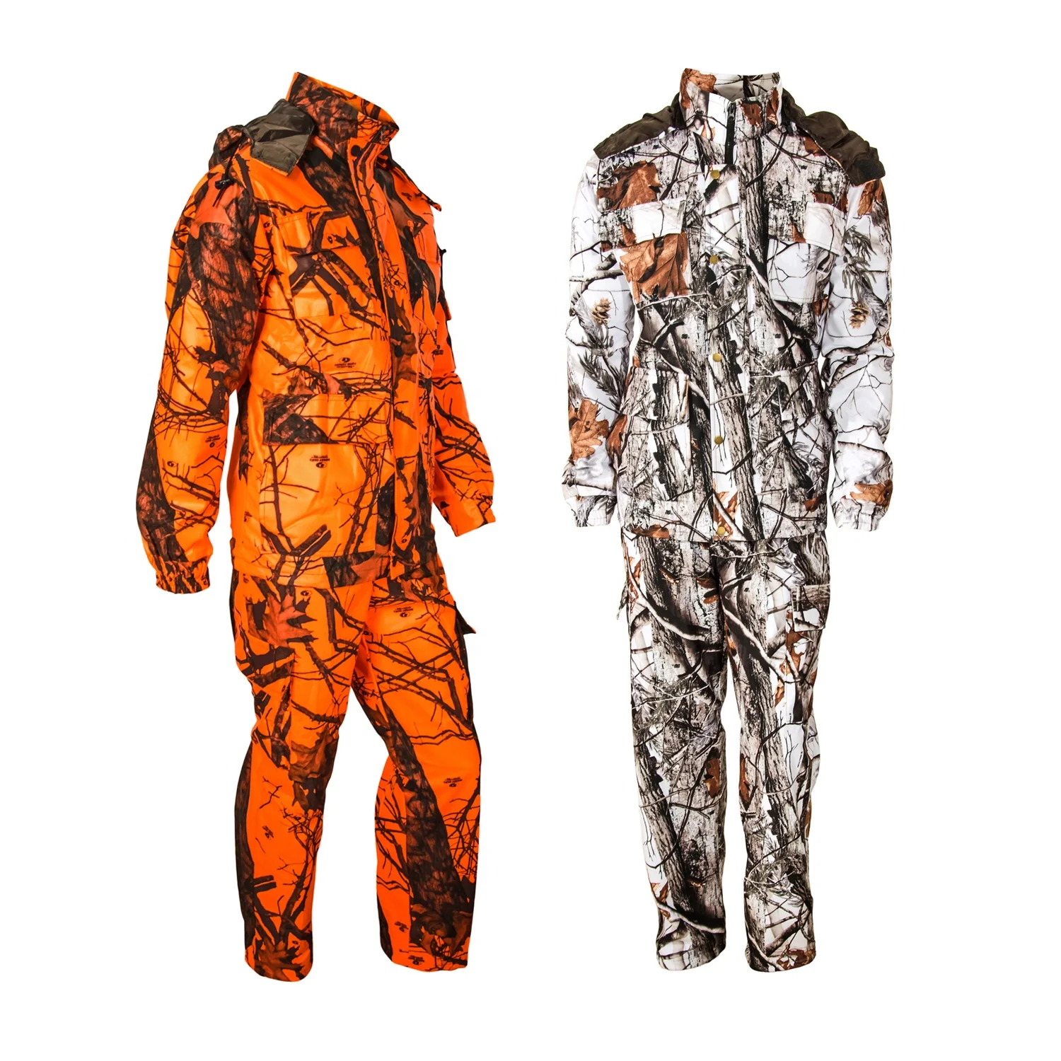 orange camo winter jacket