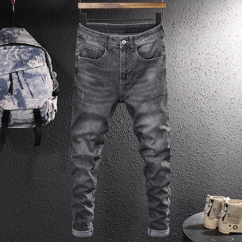 Supplier of International Brands---tapered Jeans Men Skinny Custom Jeans  Men Ripped Denim Men Jeans