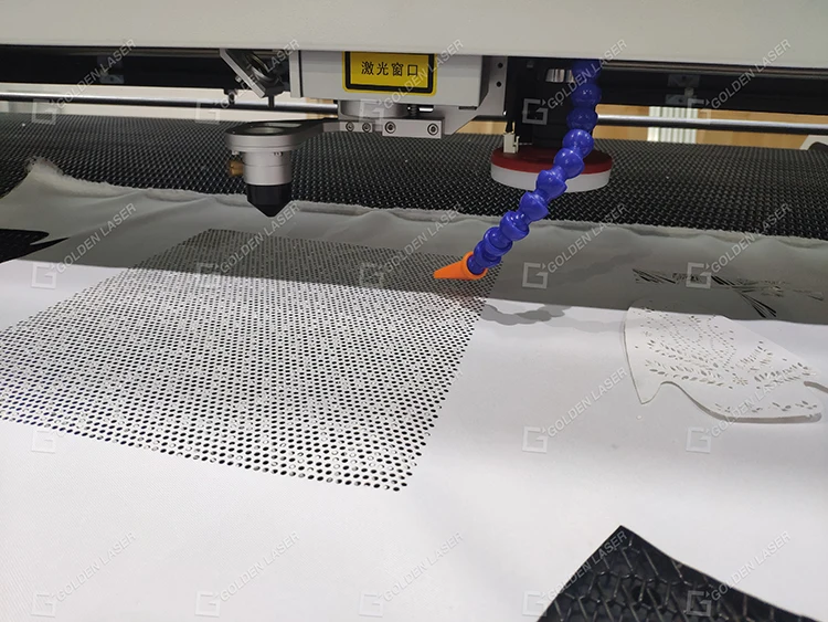 Galvo and Gantry CO2 Laser Perforating Machine for Breathable Sportswear Fabric