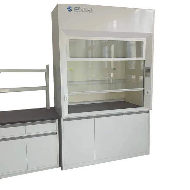 Manufacture factory laboratory fume hood with cabinet steel laboratory furniture high quality acid resistant china factory