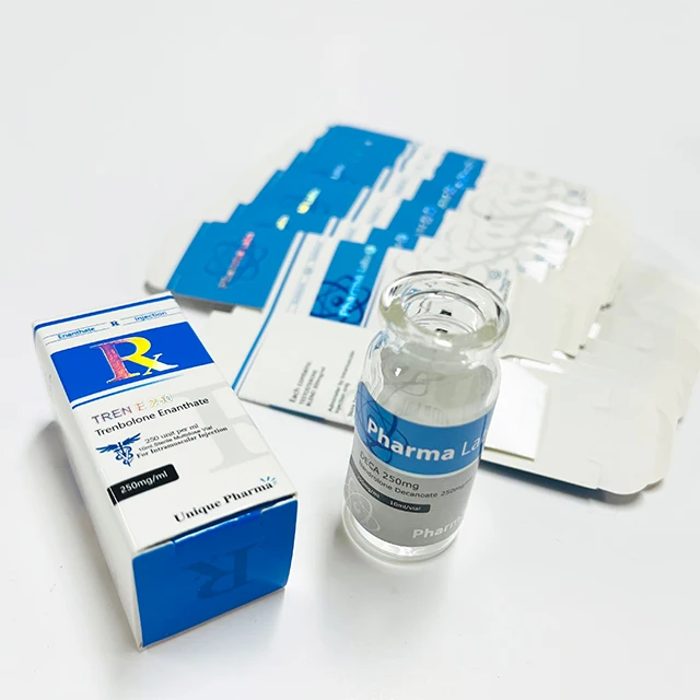 Custom brand logo packaging paper box and label for 10ml  injection vial strong glue sticker for glass bottle