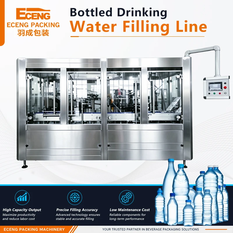 Automatic 8-8-3 Bottled Water Filling Machine for Small Water Plant