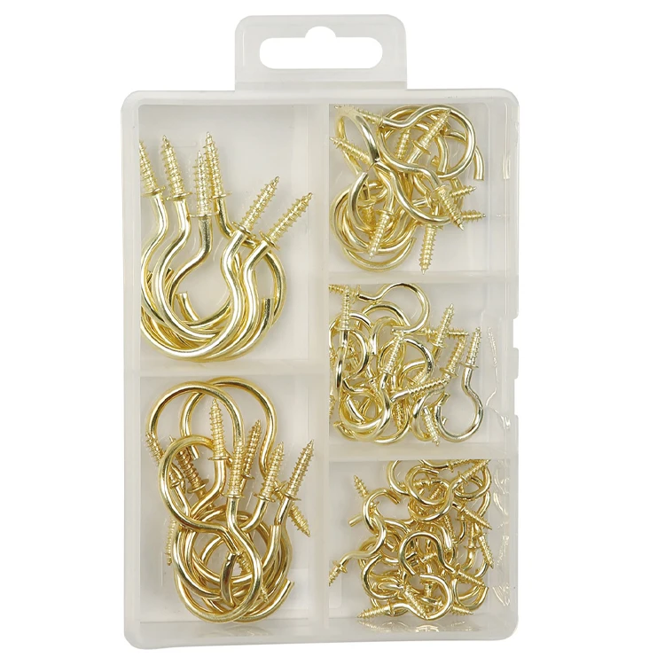 Golden High Quality Assorted Household Hardware Assortment Kit Cup Hook