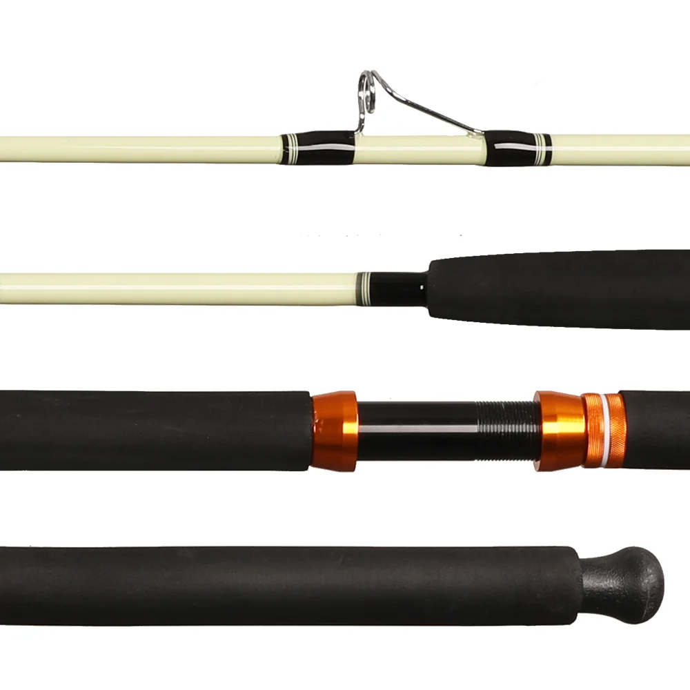 HONOREAL 40kg Drag One Section Heavy Boat Fiberglass Deep Sea Fishing Rod
