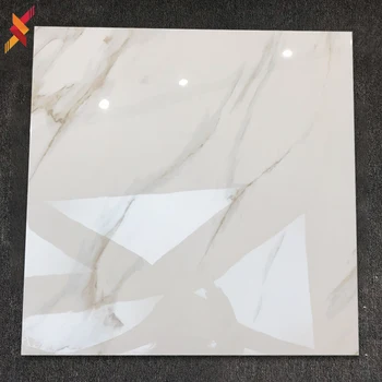 600x600mm Calacatta Marble Porcelain Floor White Glazed Pisos Porcelanato Tile Vitrified Polished Wall Ceramic Tiles