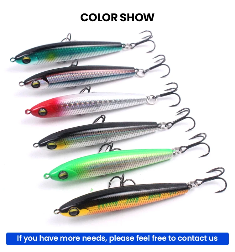 Saltwater/ Freshwater Slow Sinking Floating Pencil Fishing Lure For Trout Redfish Stripers Buy