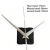 SIlent clock mvt with silver  hands
