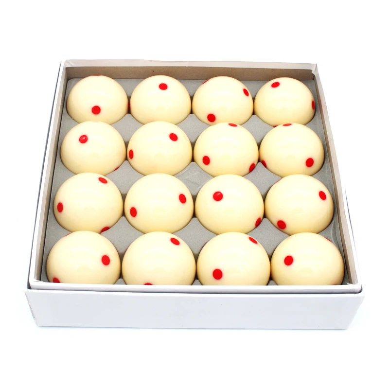 Pool Ball Set w/ Red Dots Cue Ball