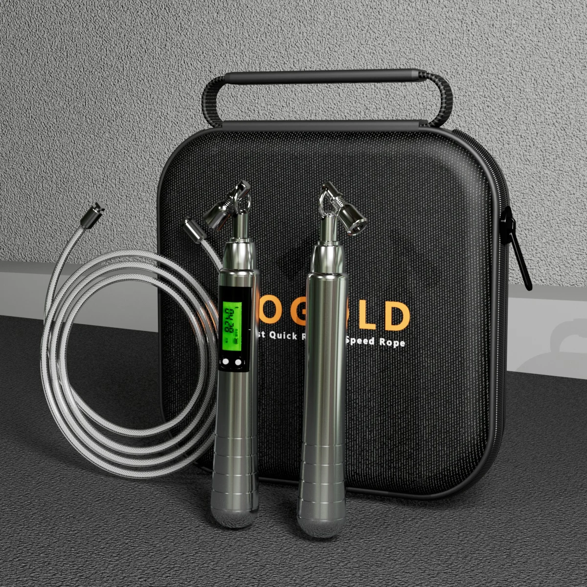 2022 Wholesale Screen Display Smart Digital Aluminum Weighted Jump Rope