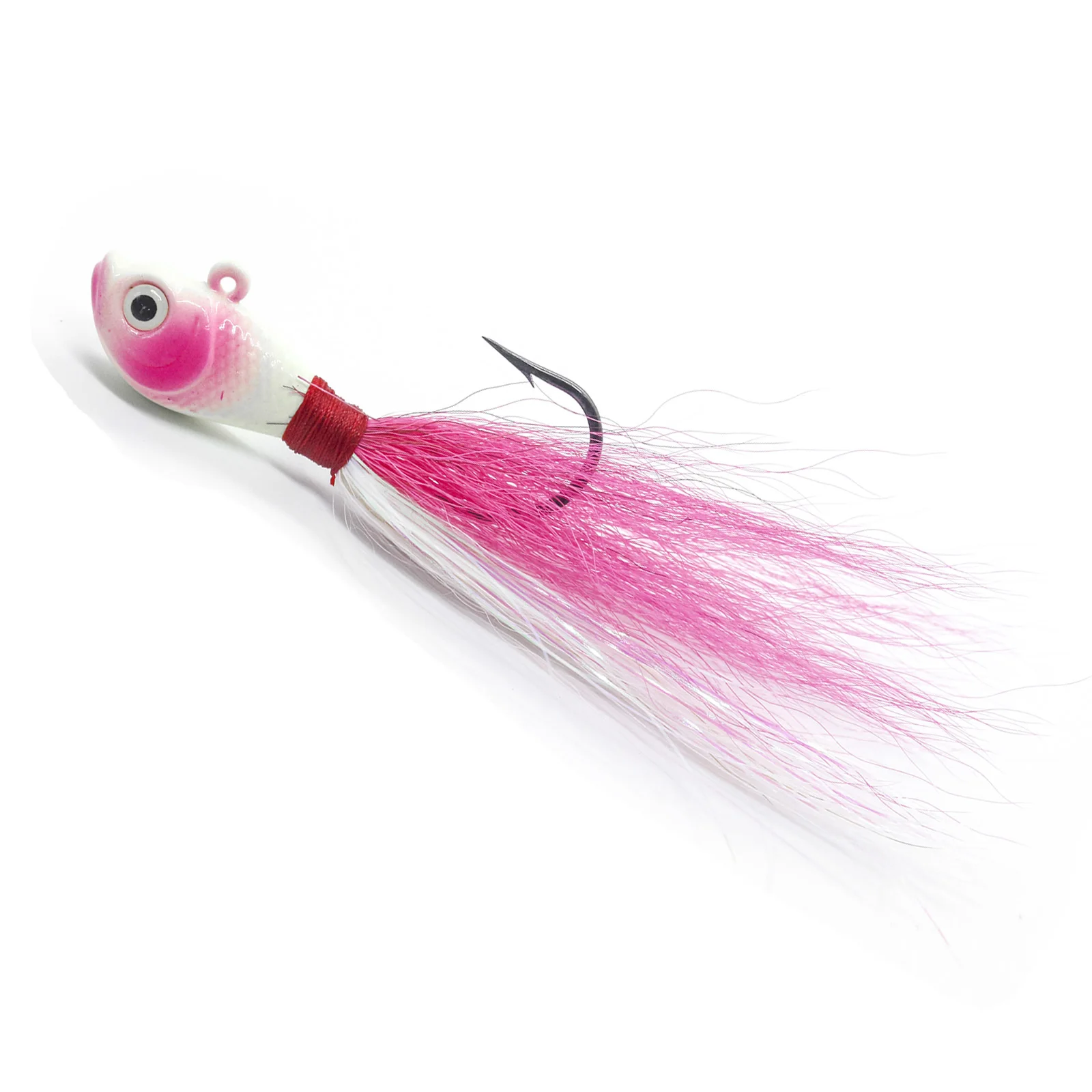 Ready to Ship UV Glowing Mustad Hook Bucktail Jigs Saltwater Hair Assorted Kit for Striped Bass Walleye Snook Rockfis