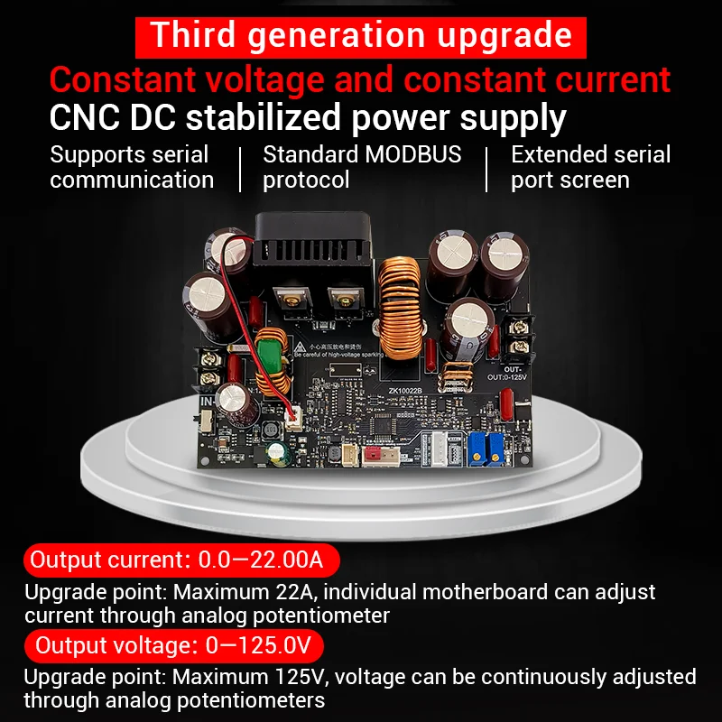 WUZHI 10022 DC Adjustable Power Supply Module 125V/22A - Regulated