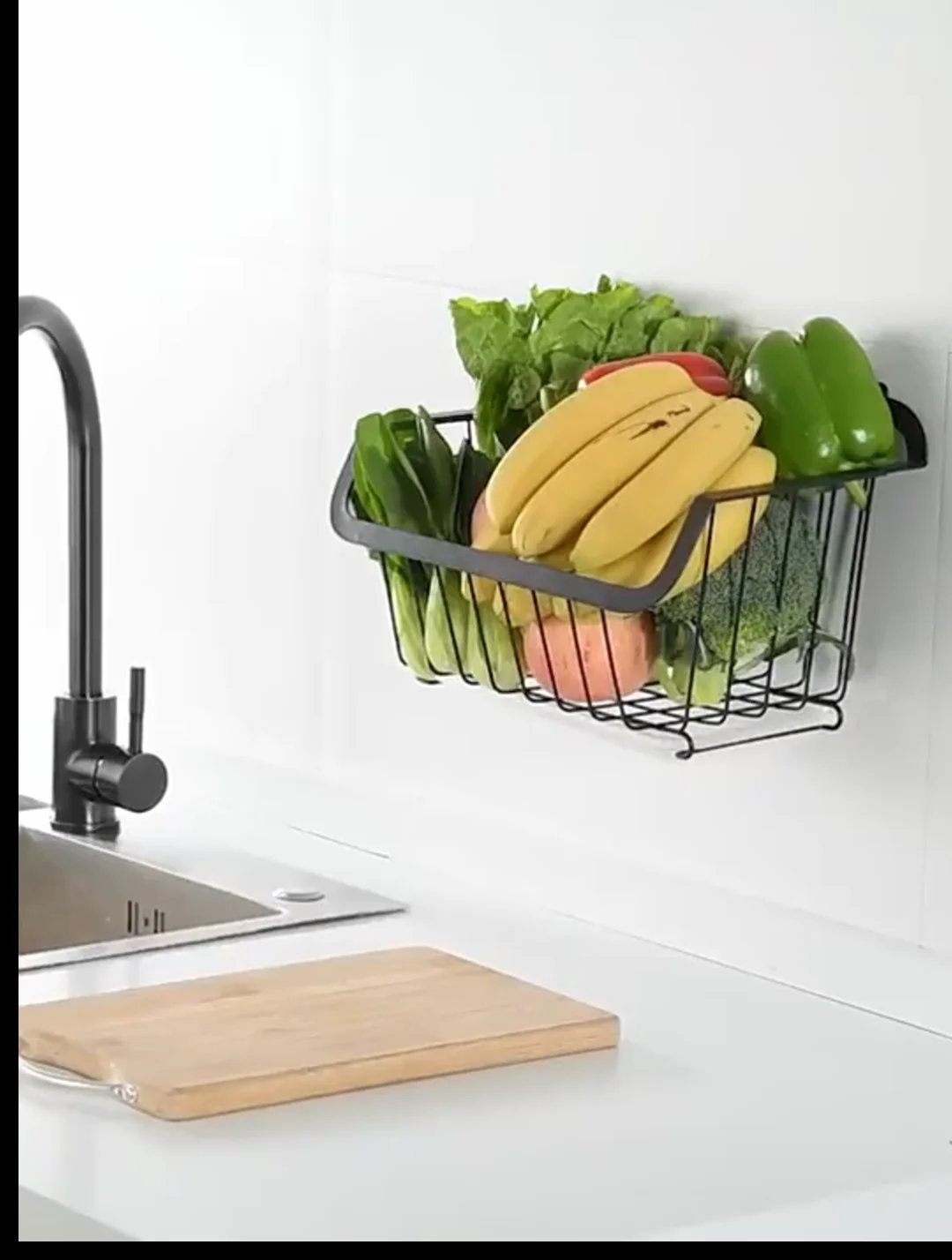 Wire Steel Fruit Basket Wallmounted Or Stand,2 Or 3 Tier Vegetable