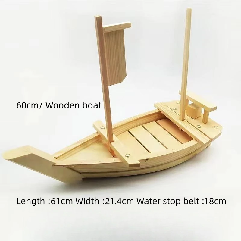 Hot Selling Restaurant Sushi Boat Wooden Sushi Boat Plate For Sushi ...