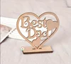 heart-shaped wood piece + socket-1 set