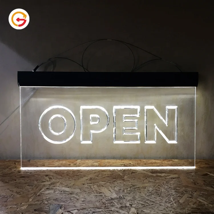 JAGUARSIGN Manufacturer Custom Plexiglass LED Sign Shop Window Decorative LED Plexi Sign