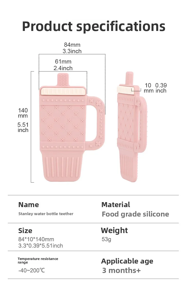 Teething Stick Toy Soft Silicone Anti-Chewing Baby Toy for 6 Months up Baby's Teething Period Water Bottle Baby Toy manufacture