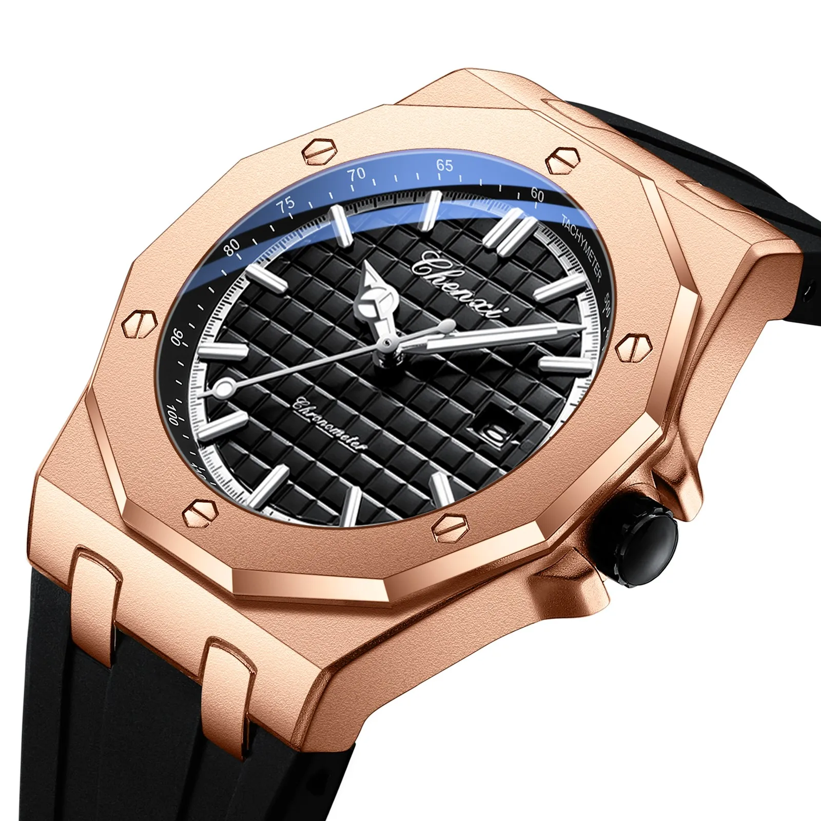 CHENXI 8268 Men's Watch - Luxury Rose Gold Quartz Timepiece