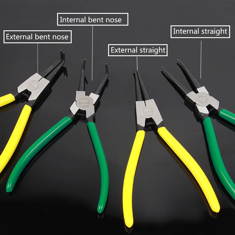 Wynns Tools Chrome Vanadium External Internal Straight Circlip Plier Needle Nose Long Snap Ring Pliers