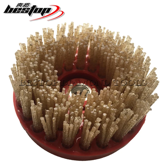 4 Inch Round Diamond Abrasive Brush for Granite and Marble Stone