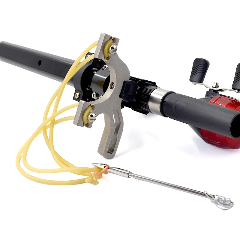 LR10 Gold Long Rod Slingshot With Laser Light And Fishing Reel Set For –  INDIAN SLINGSHOT