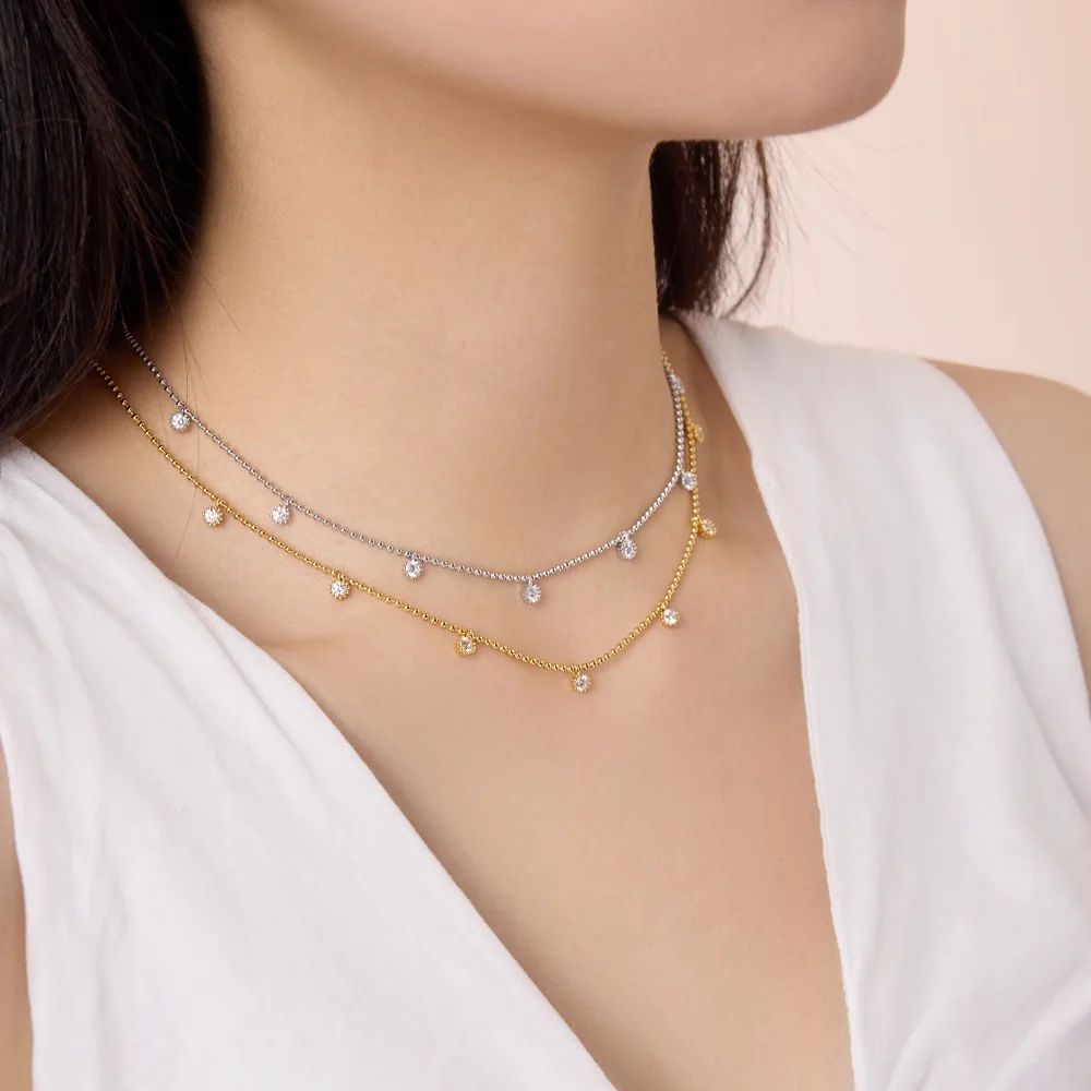 KAKODIY Premium Fine Design Jewelry 925 Sterling Silver Chain 5A Cubic Zirconia Multi Pendant Necklace Fashion Jewelry detail 3