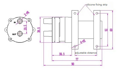 12V 24V 100degC Low Noise High Quality Mini Food Grade Suction Water Pump