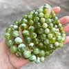 7A Natural Green Grape Milk Cap Serpentine Bracelet