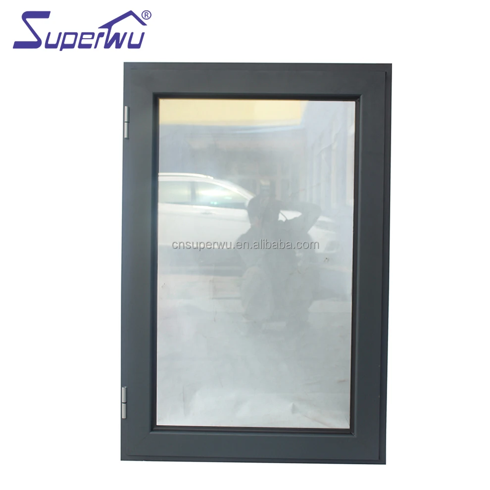 customized size double glazed powder coating aluminium ultra narrow frame casement house windows