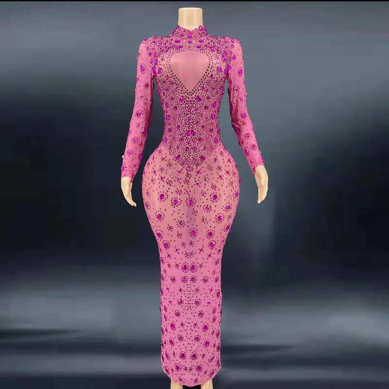 pink diamond wedding dress Asher: Square Neck Mikado Trumpet Wedding Dress with Detachable Train