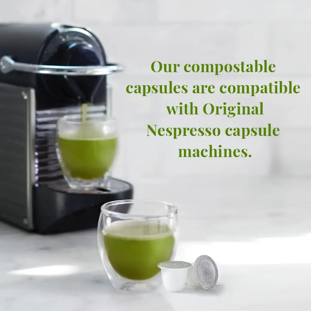 Colorful Tea Capsules Coffee Tea Pods Eco-Friendly Aluminium Foil Compatible Matcha Capsules