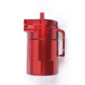 Kit Ventilation Carter DBREAKS - Réservoir Récupération Huile 300ml Avec Filtre - Aluminium - Universel Voiture Moto Protection Système Admission