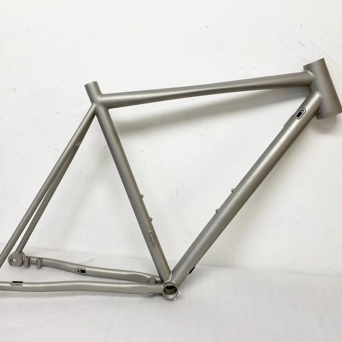 Waltly 700C Disc Road Bike Frame - Titanium & Flat Mount