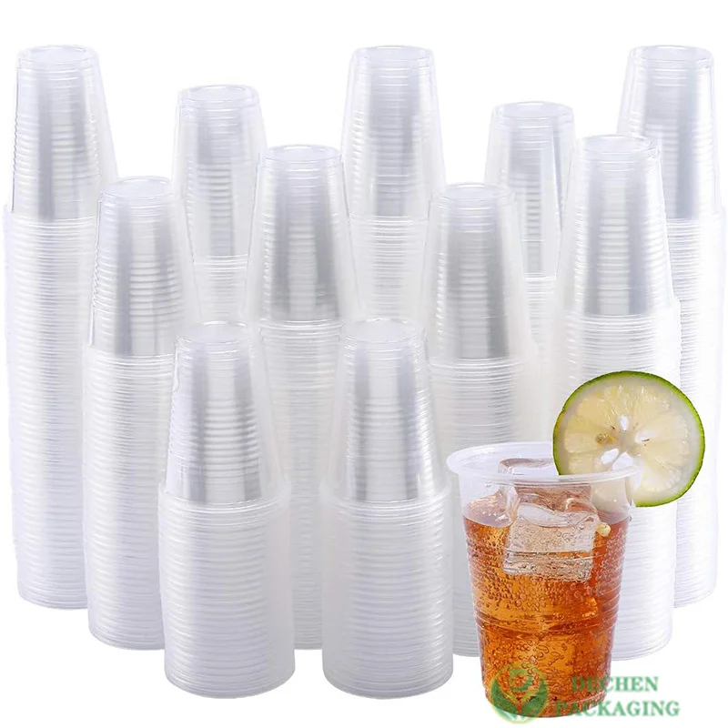 Pet Cups Boba Bubble Tea Plastic Cups Lids