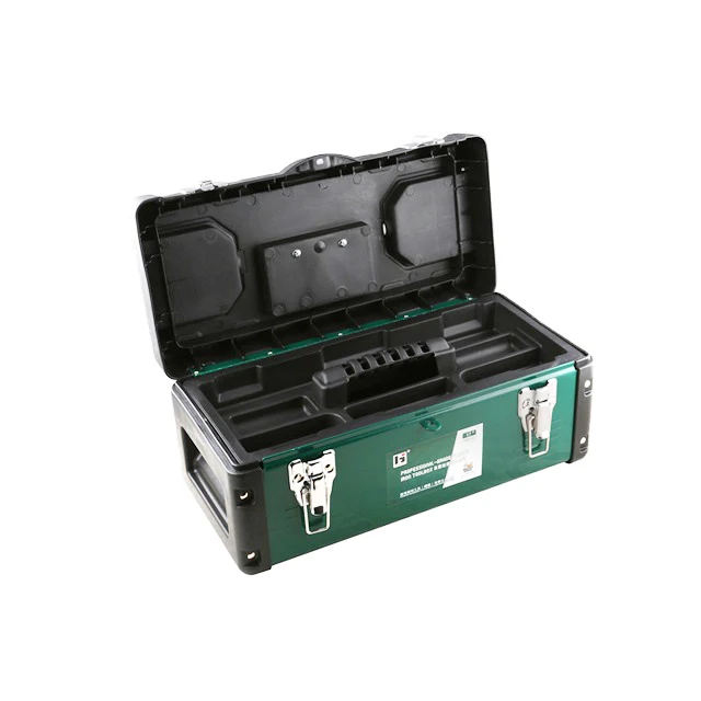 Portable Tool Box Heavy Duty Plastic Tool Box with Removable Tool Tray