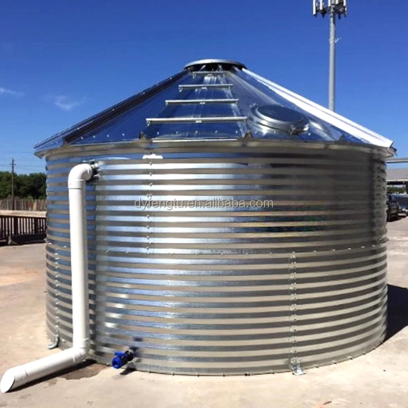 Iron Steel Water Tank 100000 Liter Galvanized 50000l/hour Productivity