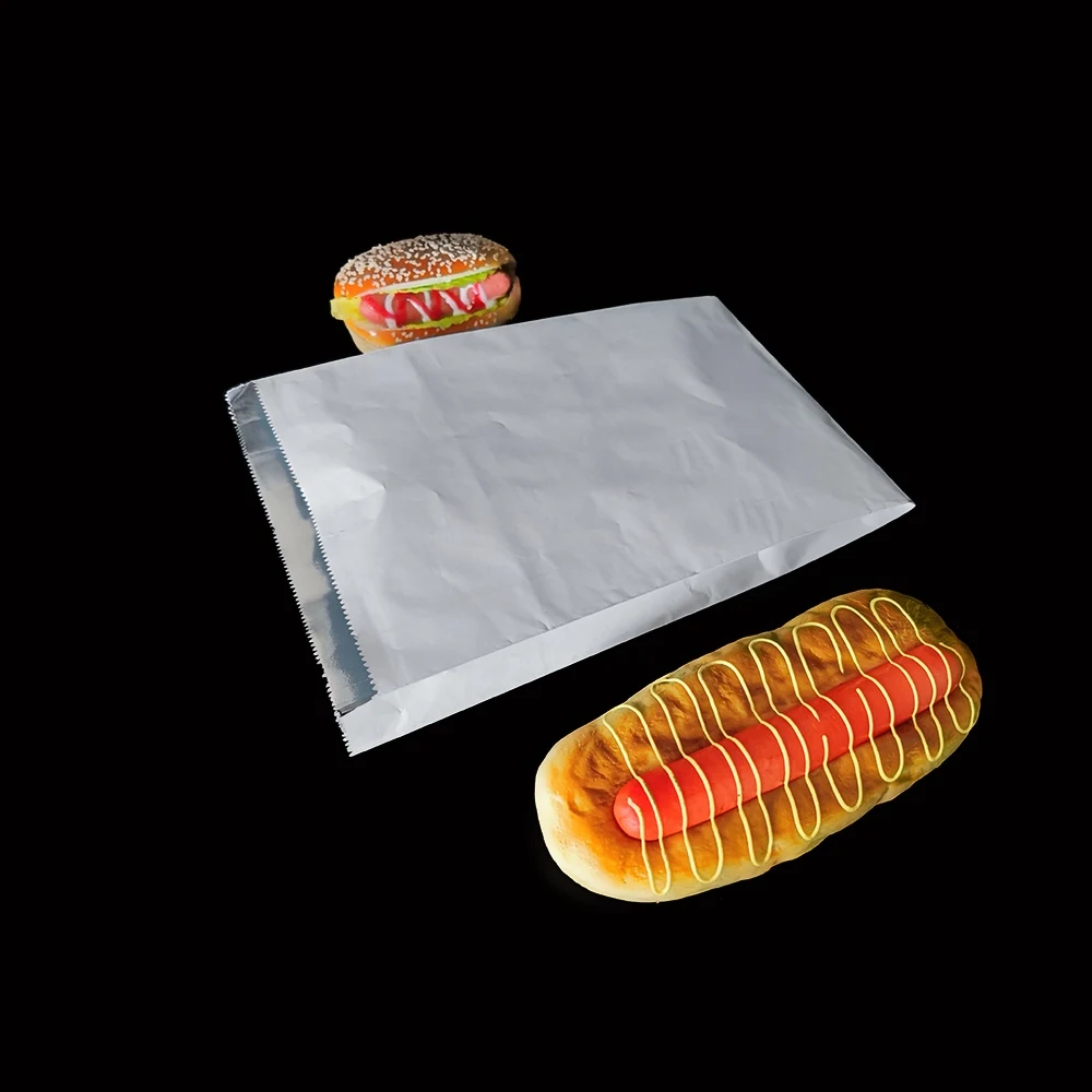 Sandwich Aluminium Paper Bag Warm Foil Chicken Bags